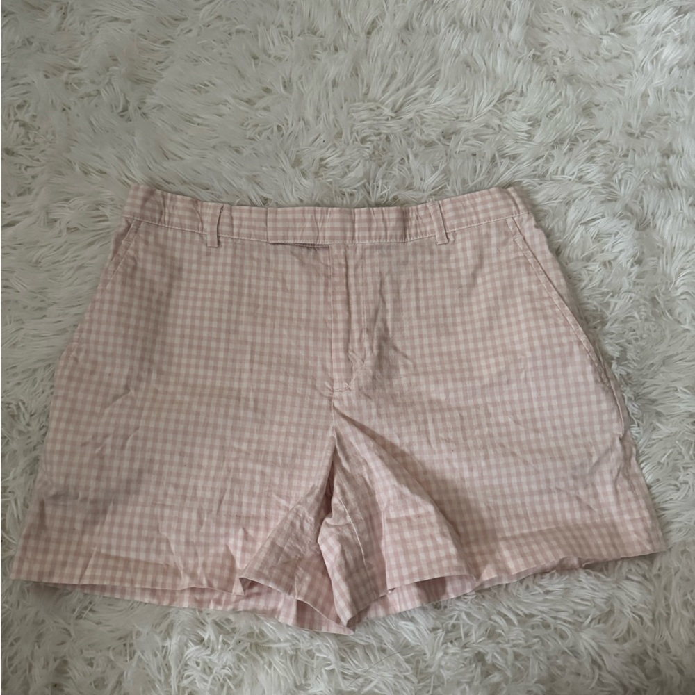 Ralph Lauren Pink and White Gingham Shorts